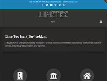 Tablet Screenshot of linetecinc.com